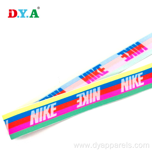 Custom Logo Nylon Jacquard Elastic Band